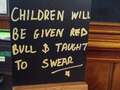 Landlady warns kids left alone in pub will be given Red Bull and taught to swear qhiddrixzidrdprw