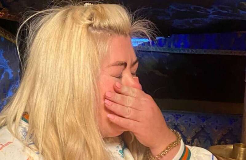 Gemma Collins breaks down in tears and left shaking with emotion on holiday