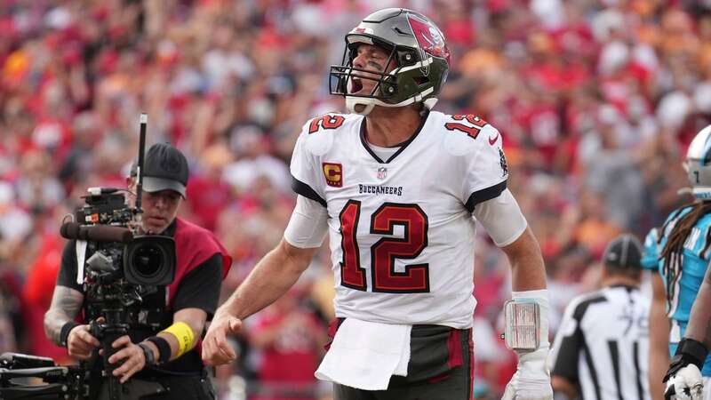 Tom Brady ensured he will be in the postseason for the 14th successive season after leading the Tampa Bay Buccaneers to the NFC South title (Image: Peter Joneleit/AP/REX/Shutterstock)