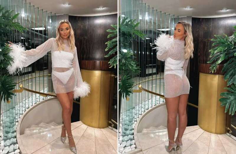 Love Island's Millie Court flashes her bum in see-through dress