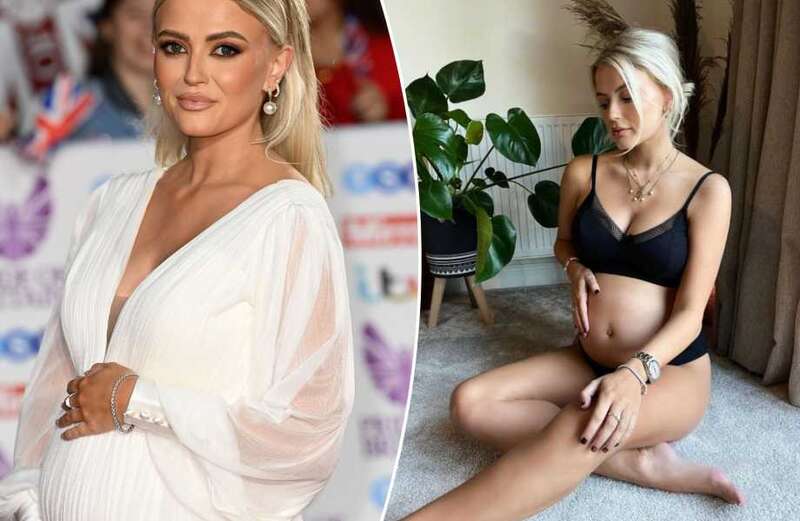 Pregnant Lucy Fallon asks if she's 'pathetic' amid painful 'contractions'