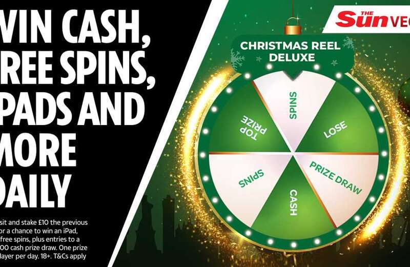 Last day to win iPads, free spins, cash and more on Sun Vegas’ Christmas Reel Deluxe