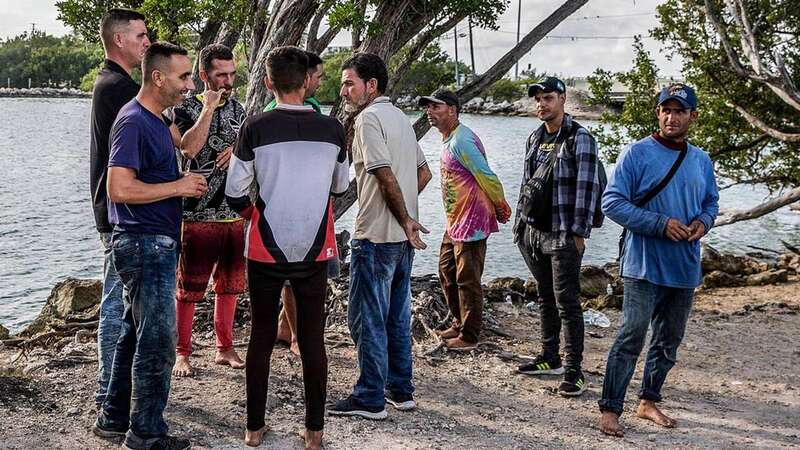 The migrants arrived at the sparsely populated Dry Tortugas National Park (Image: Zuma Press/PA Images)