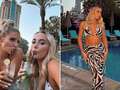 Love Island's Chloe Burrows and Millie Court sizzle in bikinis on dubai trip