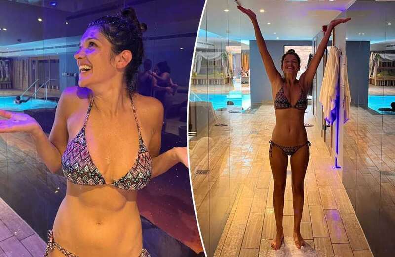 Emmerdale's Natalie Anderson looks incredible as she strips to bikini