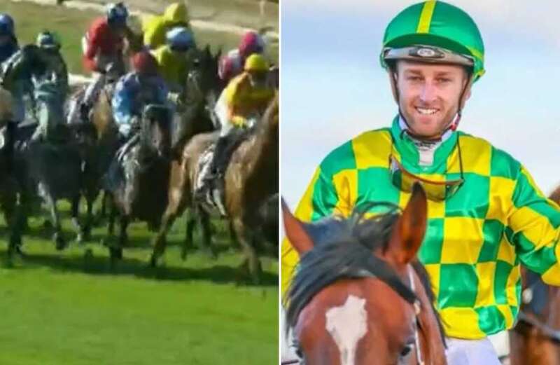 More than 10,000 punters left in silence after jockey's ride leads to tragic death of racehorse