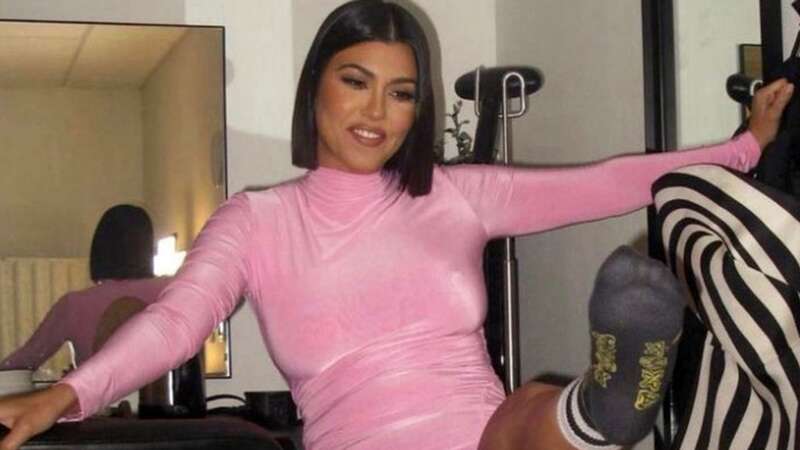 Kourtney Kardashian suffers wardrobe malfunction while wearing Travis