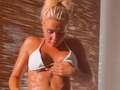 Ex Love Island finalist Gabby Allen shows off ripped body in tiny white bikini