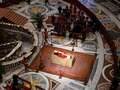 Tears inside St Peter's Basilica as Pope lies small and fragile amid the pomp