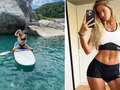 World's sexiest athlete Alica Schmidt looks sensational in bikini on paddleboard