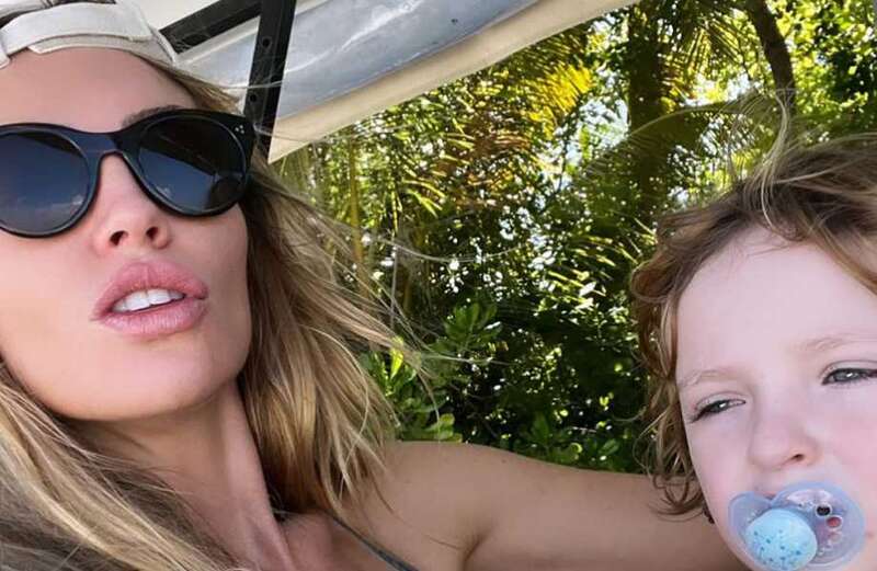 Abbey Clancy cruelly mum shamed over picture of son, 3, with dummy