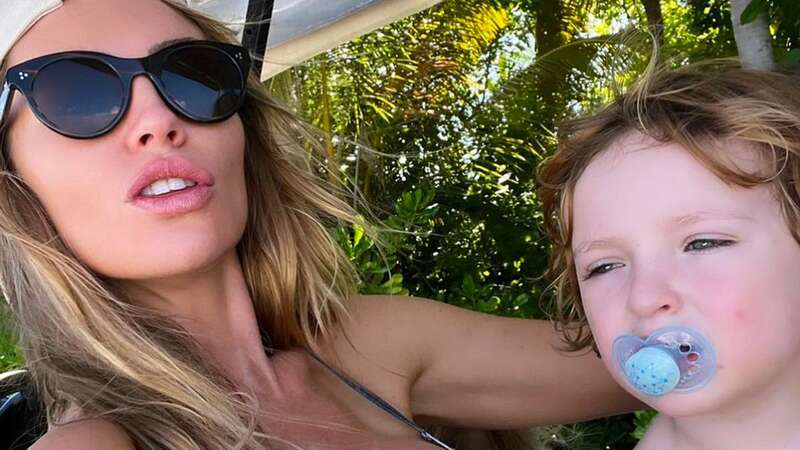 Abbey Clancy mum-shamed over snap of son, three, sucking dummy