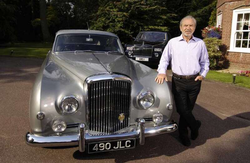 Inside Alan Sugar’s car collection featuring Rolls-Royces and a purple supercar