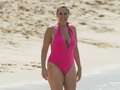 Claire Sweeney, 51, looks incredible as she hits the beach in Barbados