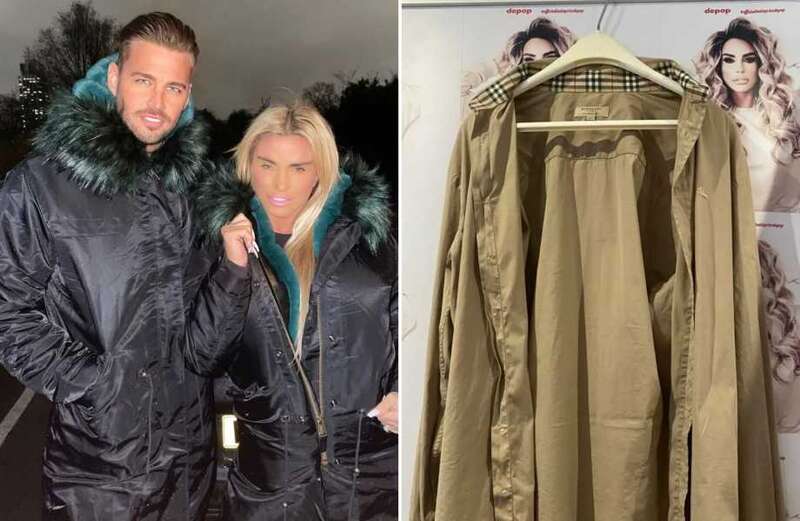 Katie Price is flogging her ex's worn designer clothes to raise money