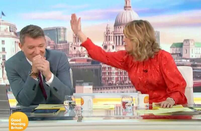 Good Morning Britain in chaos as Kate Garraway whacks co-star Ben Shephard