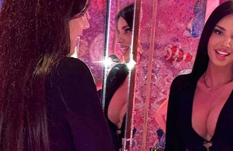 Ivana Knoll stuns as ex-Miss Croatia flaunts curves in tight black outfit