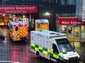 Hospital crisis as '27 ambulances outside A&E and patients treated in corridors' eiqrtihdieuprw