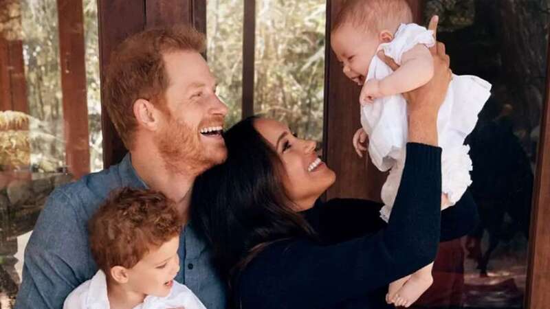 Prince Harry and Meghan Markle with Archie and Lilibet (Image: alexilubomirski/Instagram)