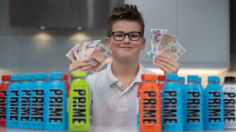 Charlie Smith has been selling empty bottles of Prime online (Image: Tom Maddick / SWNS)