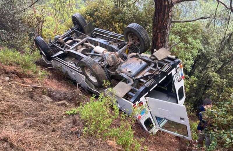 Family cheat death after 4x4 plummets off mountain road on holiday to Cyprus