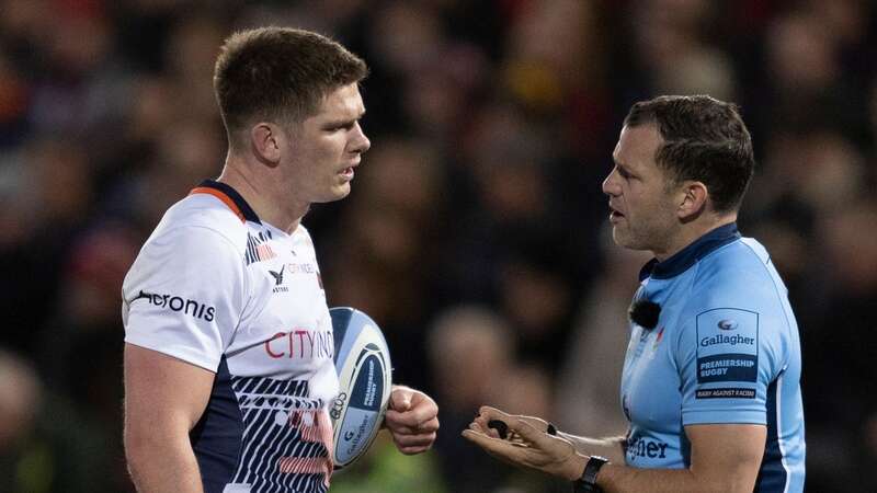 Farrell avoided sanction on the night at Kingsholm and kicked the winning drop goal (Image: CameraSport via Getty Images)