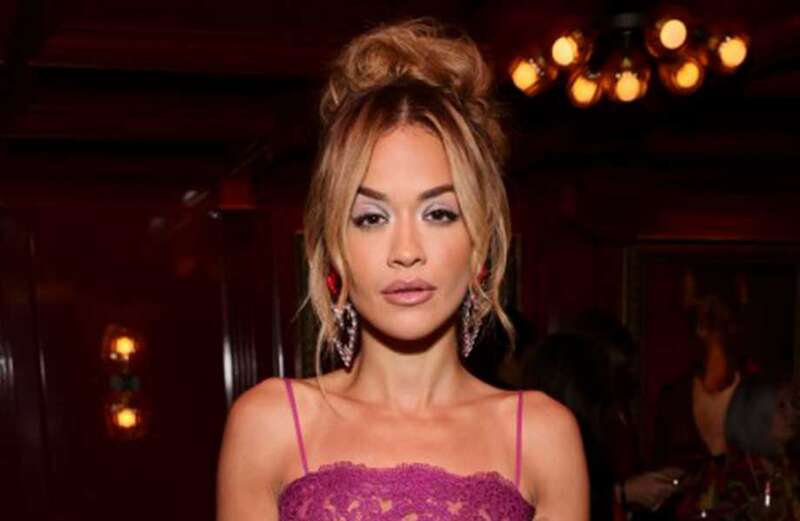 Rita Ora shocks in a see-through dress to Netflix's Golden Globes party