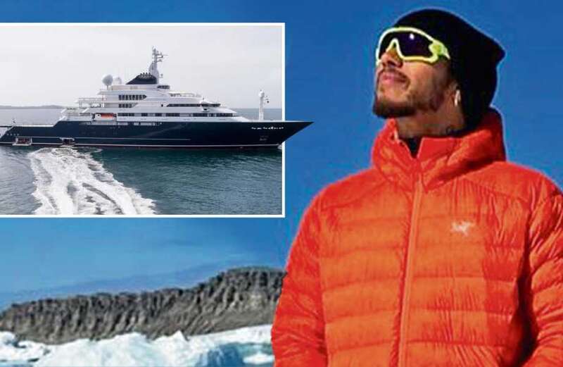 Lewis Hamilton celebrates  birthday with mega-yacht cruise in Antarctica