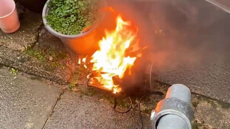 Mum horrified as air fryer bursts into flames after unusual smell