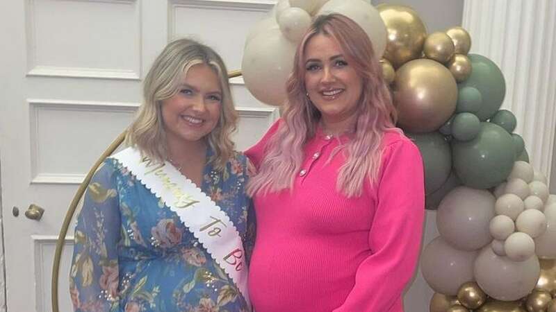 Pregnant Gogglebox star Ellie Warner cradles baby bump at cousin