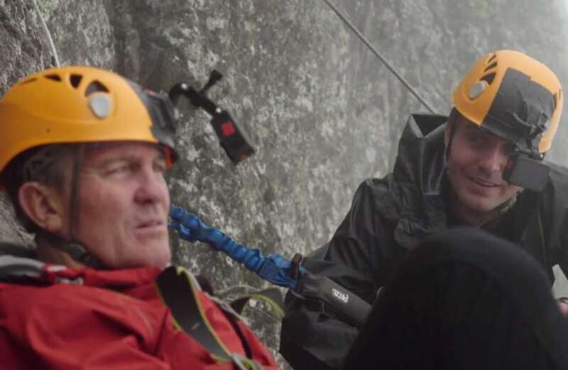 Breaking Dad: Bradley Walsh fights tears at Barney's death defying cliff swing