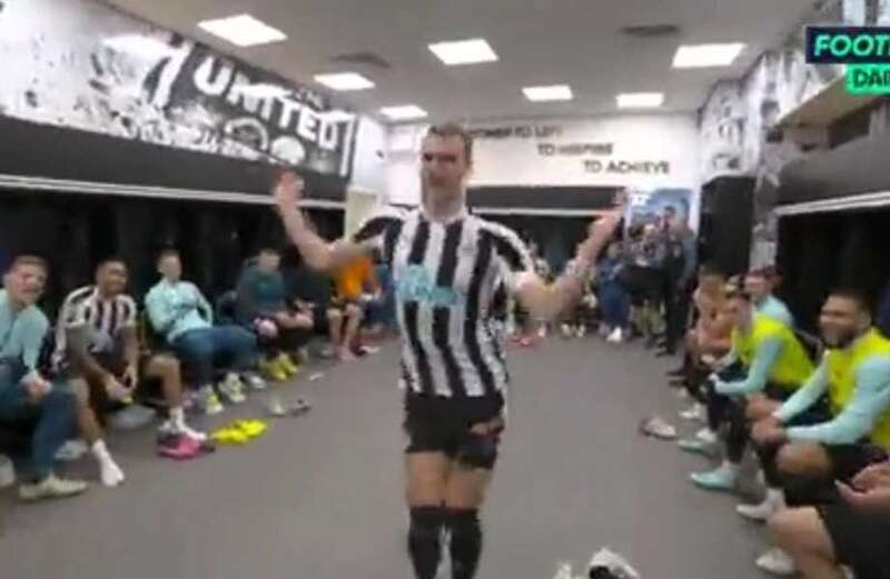 Burn leaves Newcastle squad in stitches with wacky dance after goal in cup win