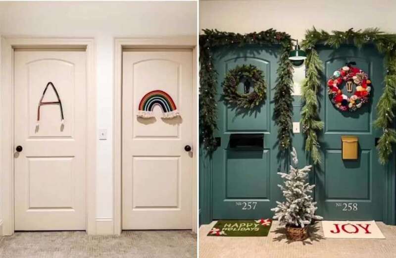 I transform my daughter's boring bedroom doors every season - they love it