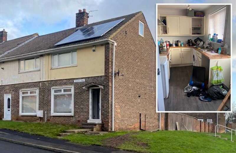 Inside two-bedroom home with new  kitchen that could be yours for just £1