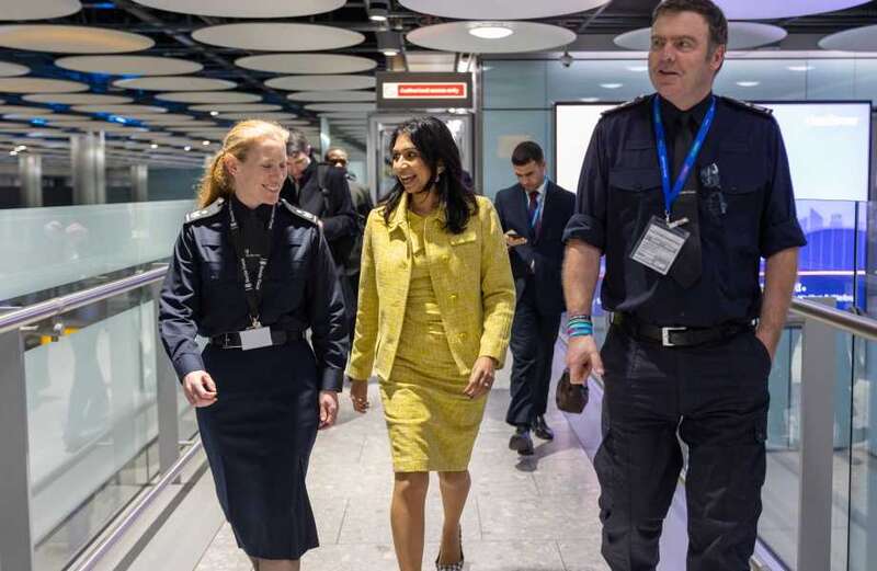 Home Secretary visits Heathrow after deadly uranium discovered