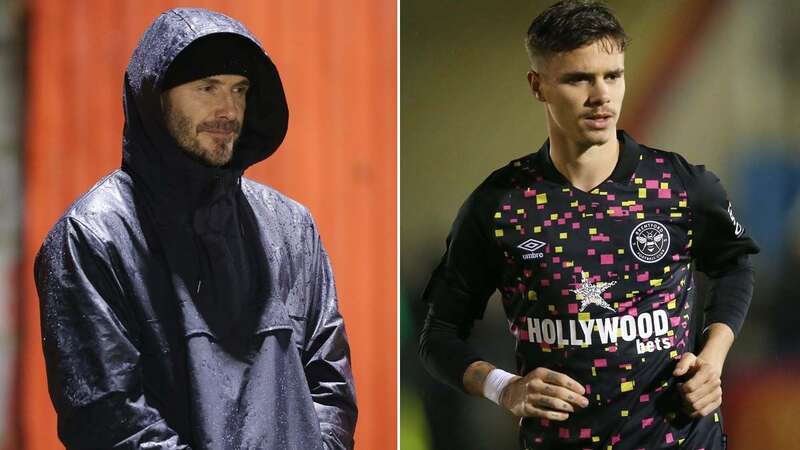 Romeo Beckham made his Brentford B debut on Tuesday (Image: Crystal Pix / SplashNews.com)