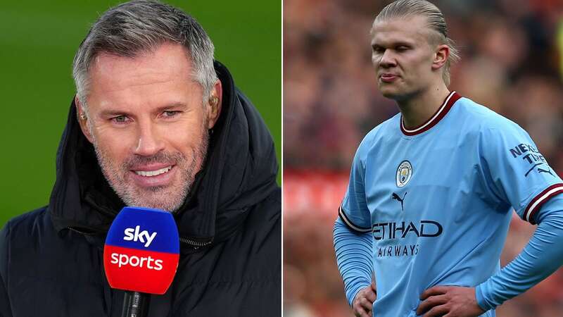 Erling Haaland before the Manchester derby at Old Trafford (Image: Getty Images)