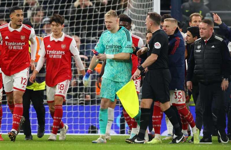 Shocking moment fan KICKS Aaron Ramsdale after Arsenal beat Tottenham