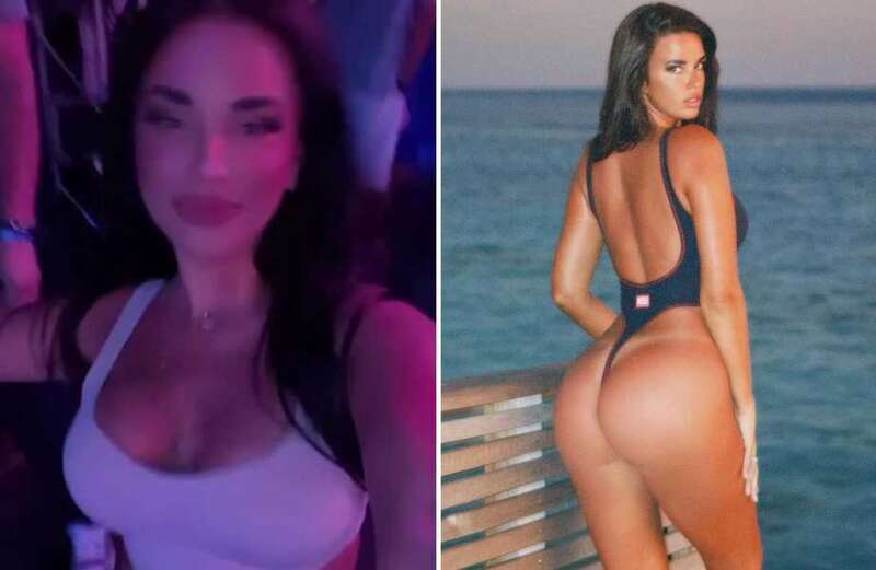 Ivana Knoll shows curvy figure in revealing swimsuit after nightclub video