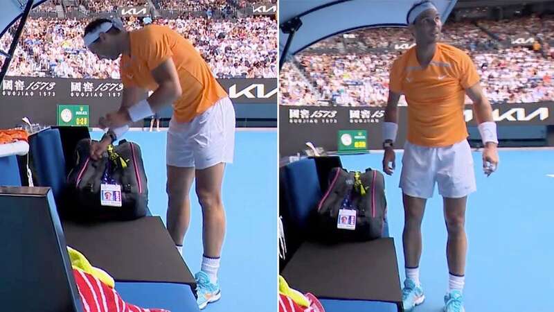 Rafael Nadal was left confused by an obscure moment in his Australian Open first round contest (Image: Twitter/@AustralianOpen)