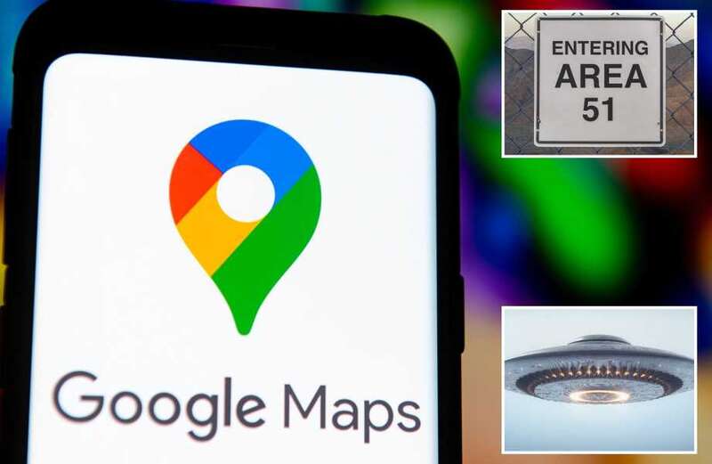 Google Maps fans are so excited after spotting 'UFO floating over Area 51'