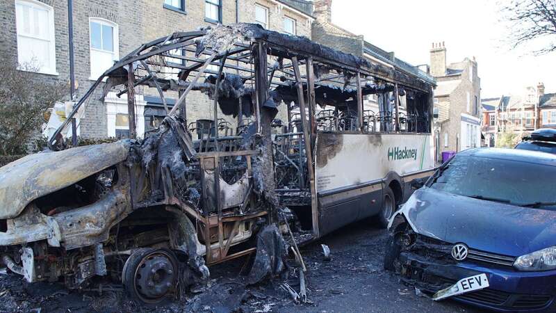 Special needs school bus evacuated before bursting into flames