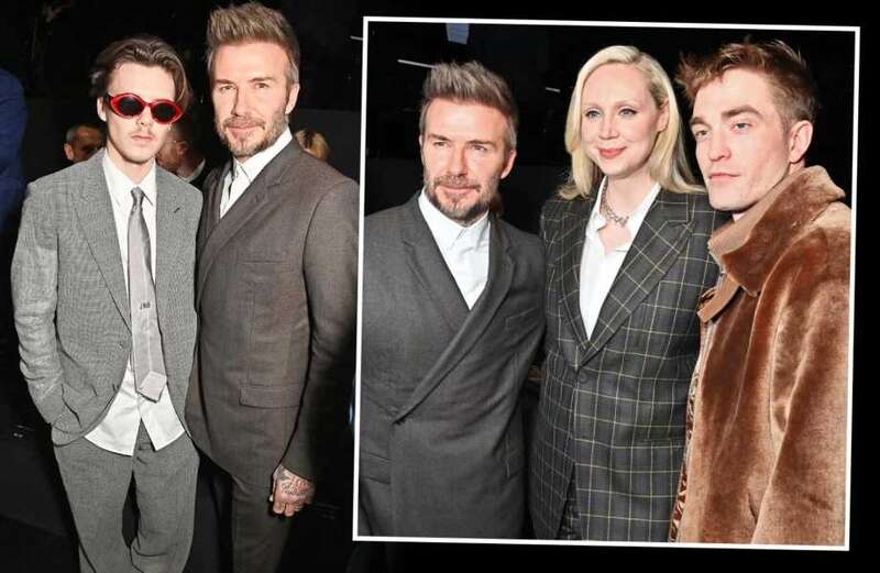 Cruz Beckham wears quirky shades at Paris Fashion Week with dad David