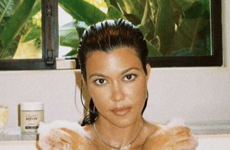 Kourtney Kardashian goes totally naked in the bath for sexy new photos