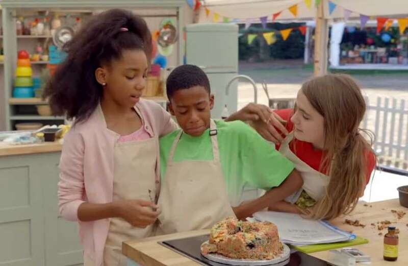 Junior Bake Off fans all say the same thing as cake collapses