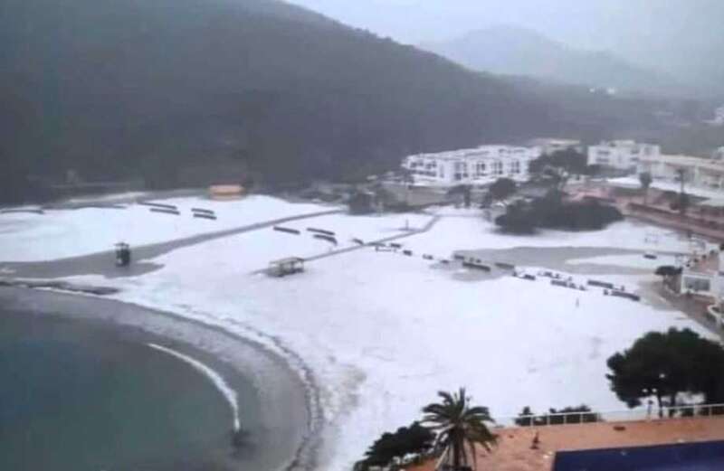 Warning as snow and -2C temps hit holiday hotspots including Ibiza & Malaga