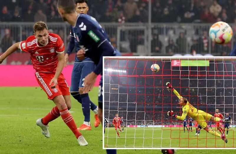 Kimmich fires goal-of-the-season contender and toasts it with Rashford cele