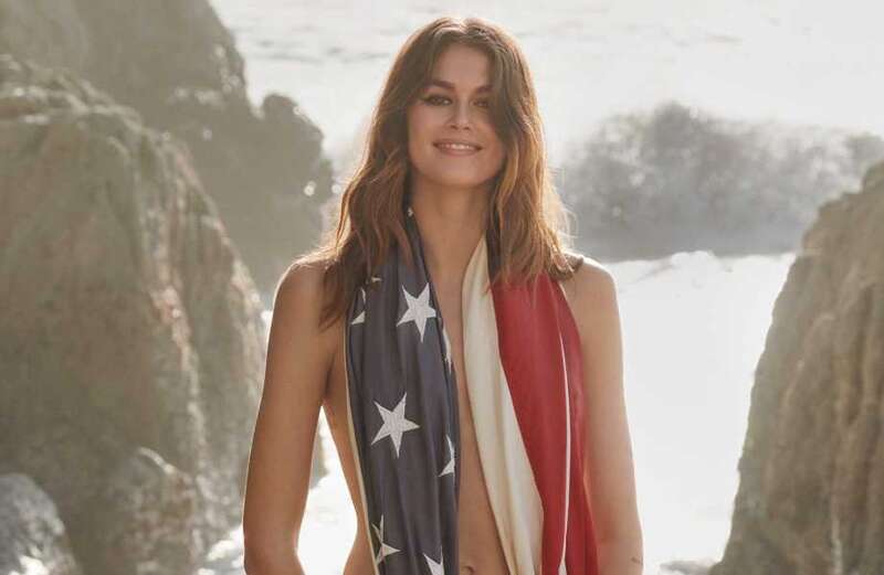 Kaia Gerber shows off her stars and stripes in glam photoshoot