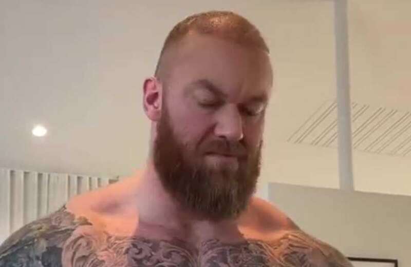 Game of Thrones star turned boxer Bjornsson looks unrecognisable without beard