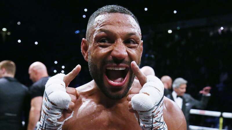 Kell Brook celebrates his win over Amir Khan (Image: Getty Images)